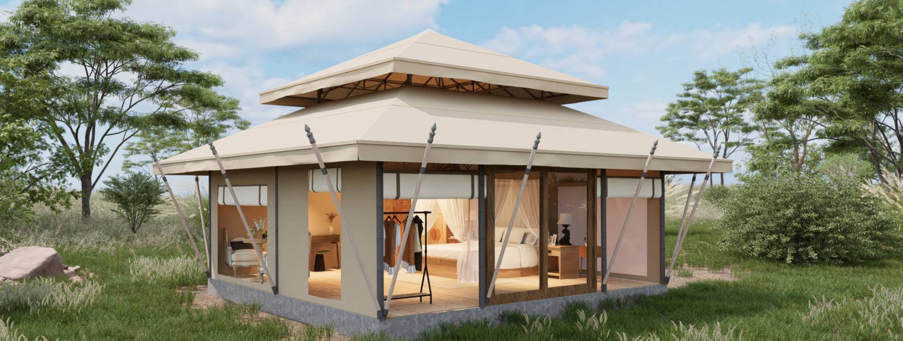 海伦市户外野奢帐篷